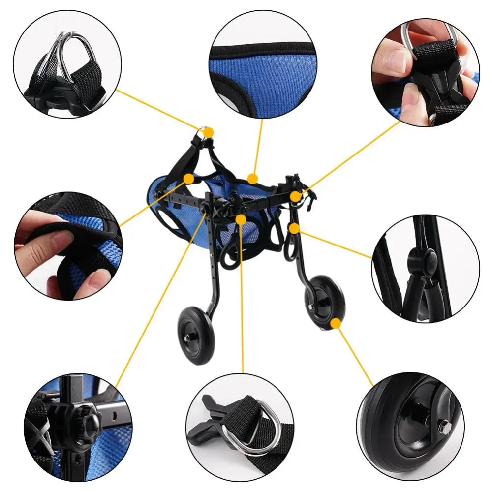 Adjustable Pet Mobility Wheelchair