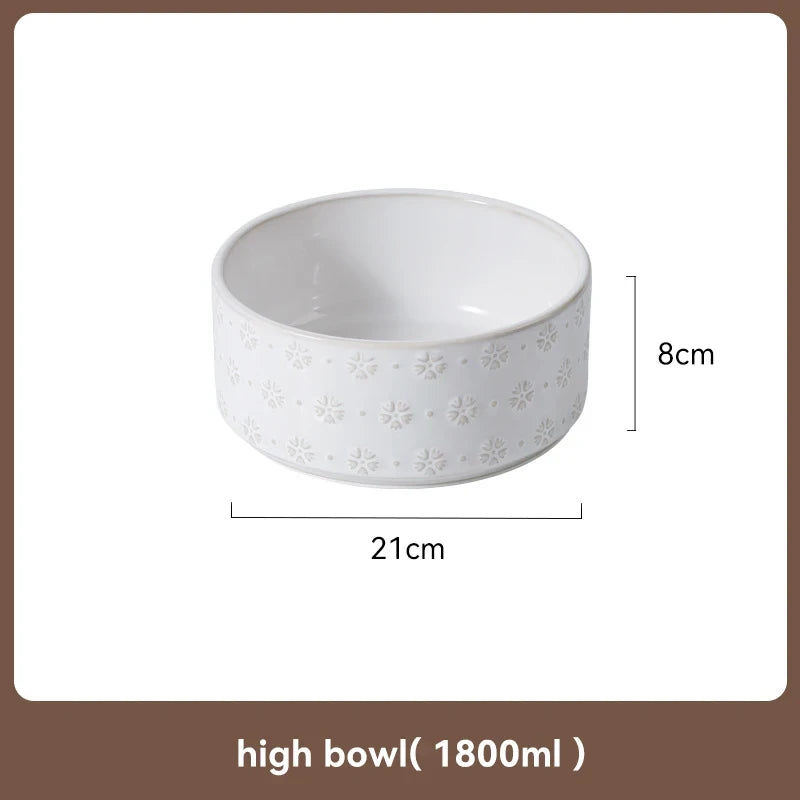 Elevated Ceramic Pet Bowl Set