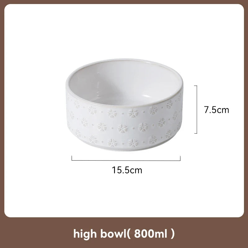 Elevated Ceramic Pet Bowl Set