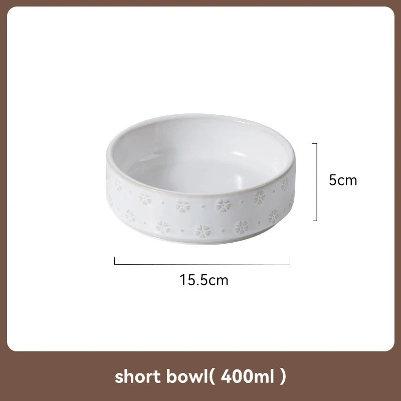 Elevated Ceramic Pet Bowl Set